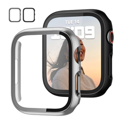 JZK Screen Protector Case for Apple Watch Series 11/10 42mm,Carbon Fibre