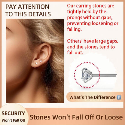 10 Pairs Small Stud Earrings for Women Hypoallergenic Multiple Piercings