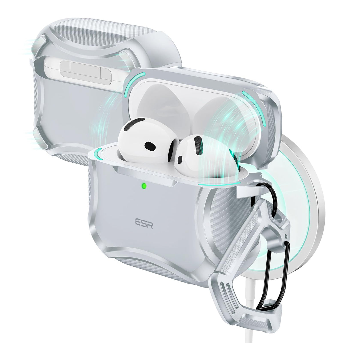 ESR for AirPods Pro 2 Case, Compatible with MagSafe, Cyber Series, Black