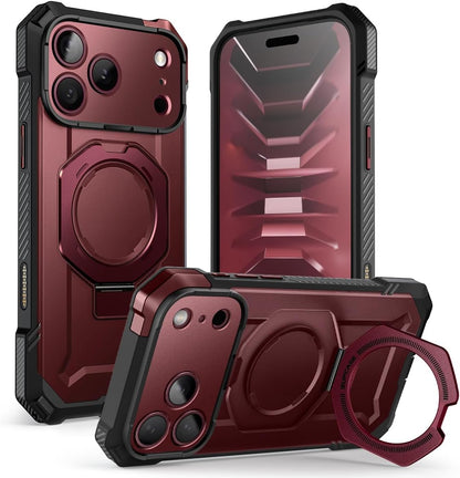 SUPCASE for iPhone 17 Case with Stand & Camera Control Button, Black