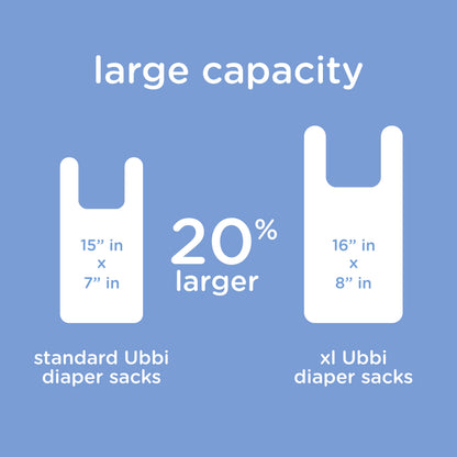 Ubbi Disposable Baby Diaper Sacks, Lavender Scented, 200 Count