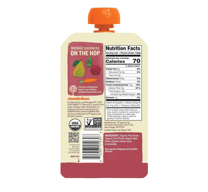 Pumpkin Tree Peter Rabbit Organics, Banana, Mango, and Kale, 4 Squeeze Pouch, Mango, Broccoli & Kale, 4.4 Ounce (Pack of 10)