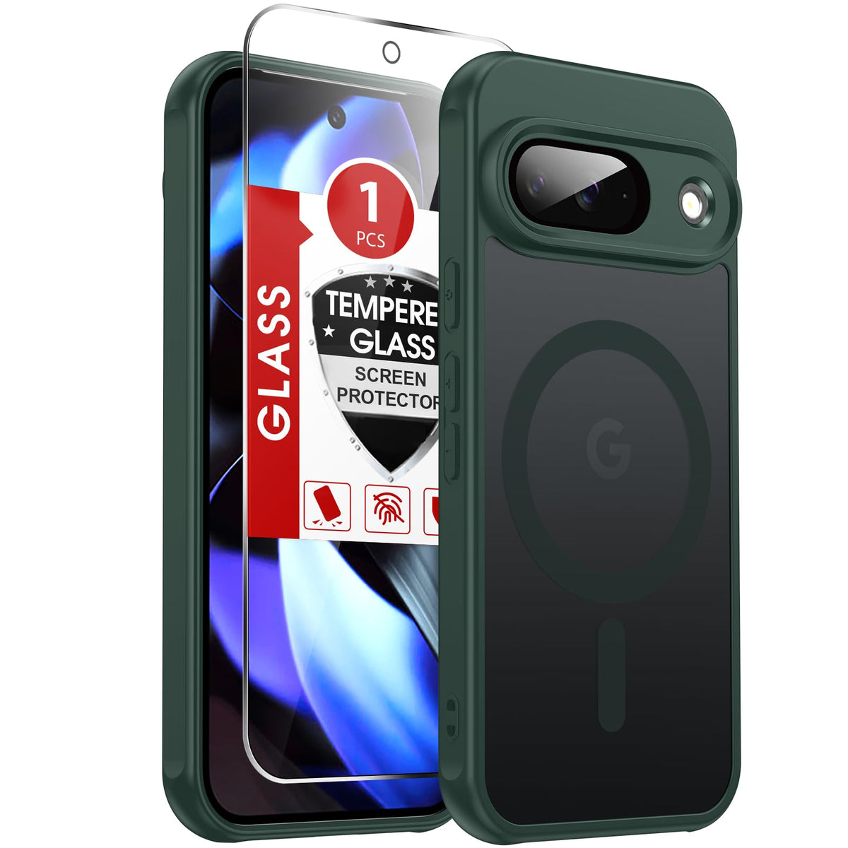 LeYi for Pixel-8A Phone Case: MagSafe Fit & Screen Protector Crystal Clear