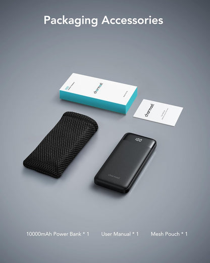 charmast Portable Charger Power Bank with Reinforced Built-in 4 Cables