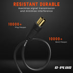 G-PLUG 1m TV Aerial Cable, Coaxial Cable for Freeview, Sky Box and Freesat
