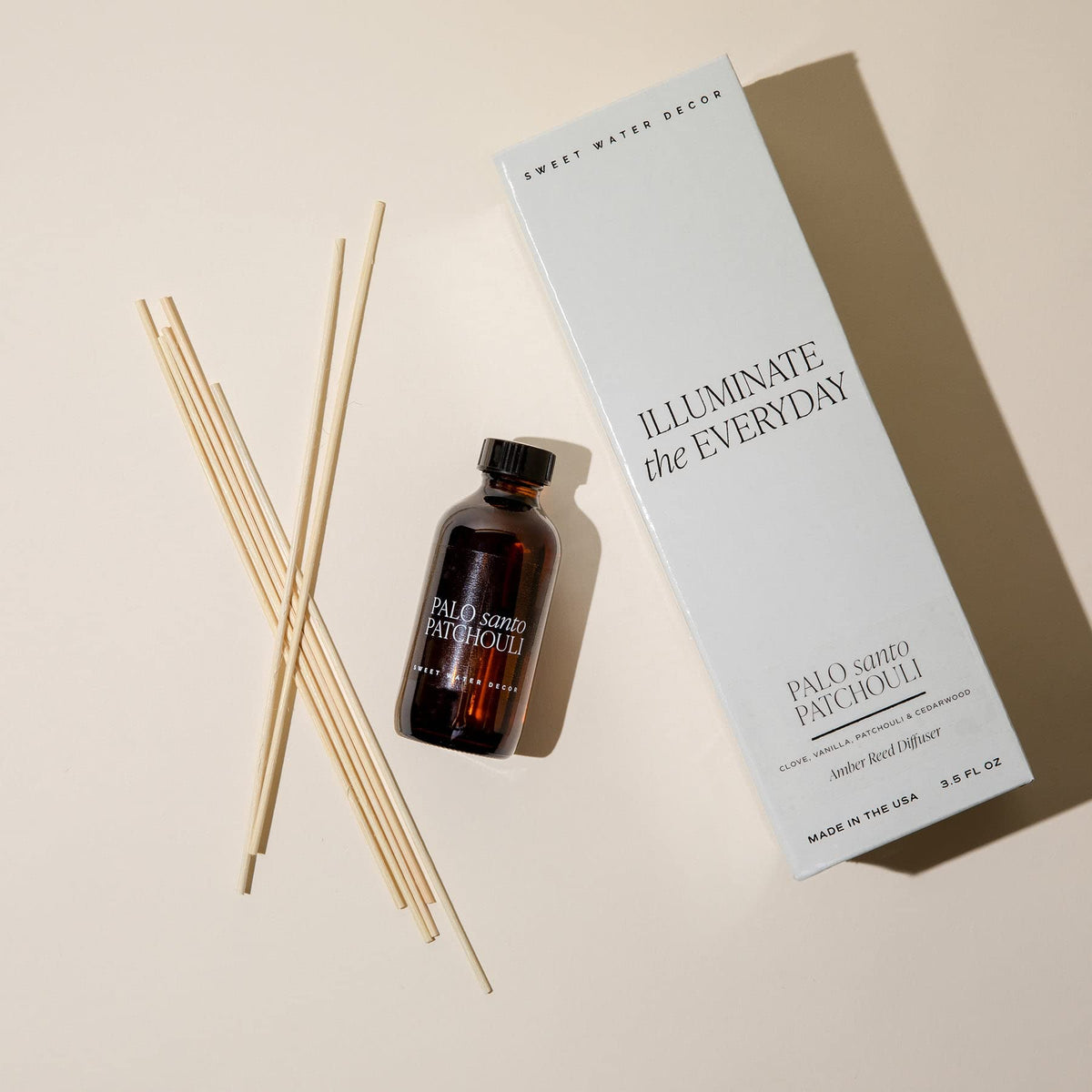 Sweet Water Decor Cashmere and Vanilla Reed Diffuser Set for Home - Milky Coconut, Soft Cashmere, Bourbon Vanilla, Sandalwood Scented Reed Diffusers - Lasts 4+ Months, Made in the USA