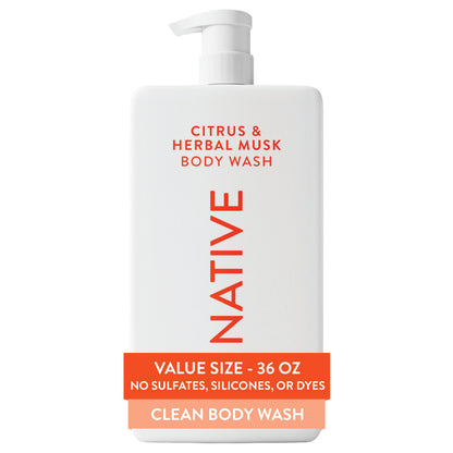 Native Body Wash 3 Pack - Natural Body Wash Women & Men - SLS & Paraben Free - Cucumber & Mint, Coconut & Vanilla, Lavender & Rose