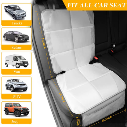 Meolsaek Car Seat Protector for Child Car Seat，Non-Slip Backing No Imprints