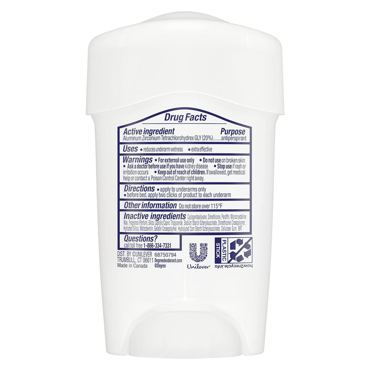 Degree Advanced Protection Antiperspirant Deodorant Vanilla & Jasmine 2.6oz