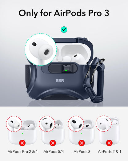 ESR for AirPods Pro 2 Case, Compatible with MagSafe, Cyber Series, Black