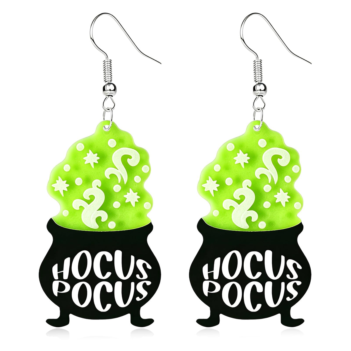 Hocus Pocus Earrings for Women Spooky Witch Halloween Pumpkin Earrings Halloween Accessories Witch Jewelry