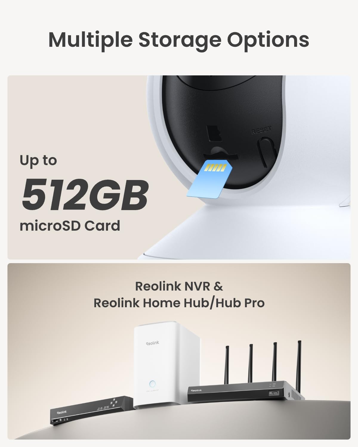 REOLINK 4MP 2K Indoor Camera E1, Plug-in WiFi 6 Security Camera