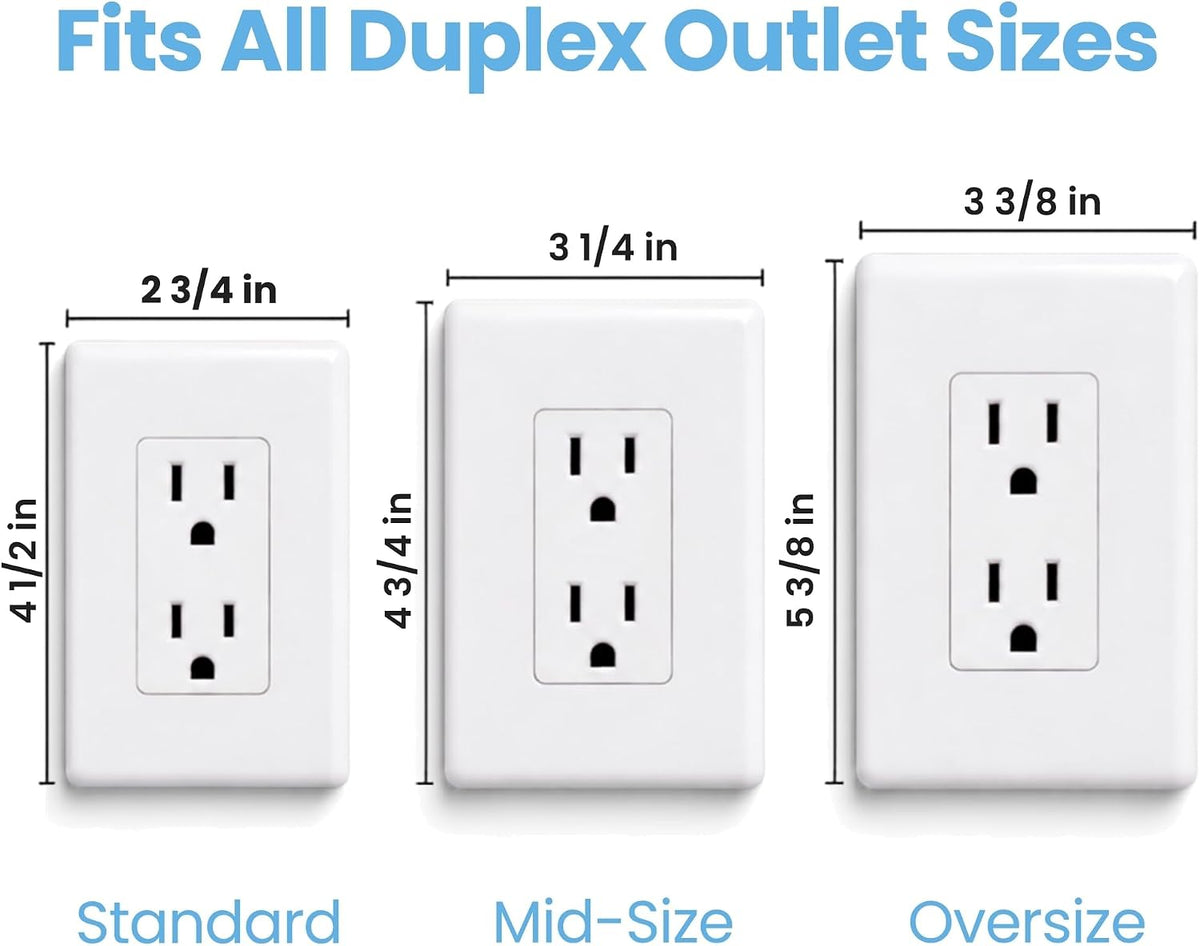 Sleek Socket Original & Patented Ultra-Thin Outlet Concealer with Cord Concealer Kit, Flat Extension Cord with Multi Outlets Power Strip, Ideal for Home Improvement, Hide Bulky and Messy Cords
