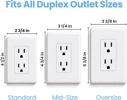 Sleek Socket Original & Patented Ultra-Thin Outlet Concealer with Cord Concealer Kit, Flat Extension Cord with Multi Outlets Power Strip, Ideal for Home Improvement, Hide Bulky and Messy Cords