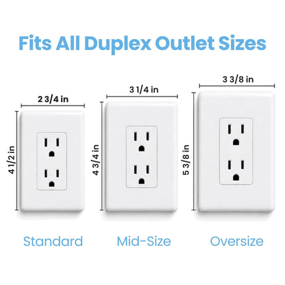 Sleek Socket Original & Patented Ultra-Thin Outlet Concealer with Cord Concealer Kit, Flat Extension Cord with Multi Outlets Power Strip, Ideal for Home Improvement, Hide Bulky and Messy Cords