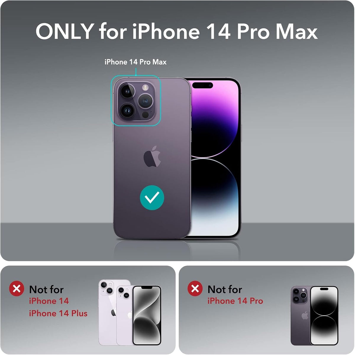 ESR Classic Hybrid for iPhone 15 Pro Max Case, Clear