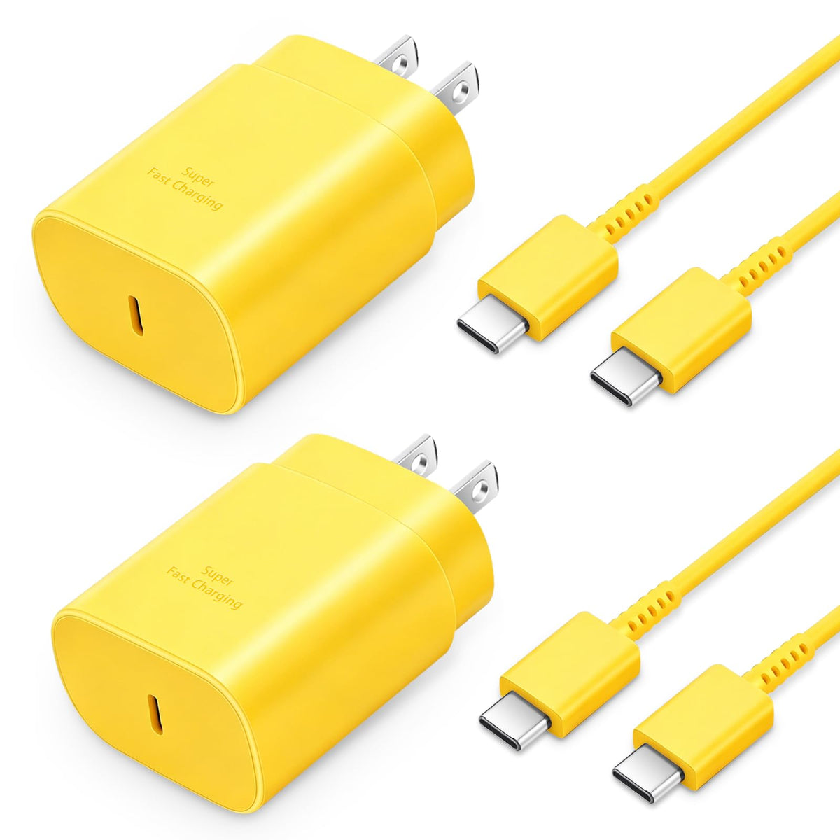 Type C Charger Fast Charging 2-Pack 25W Long 6FT USB C Cable