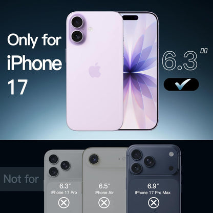 JETech Case for iPhone 17, Anti-Yellowing, Clear