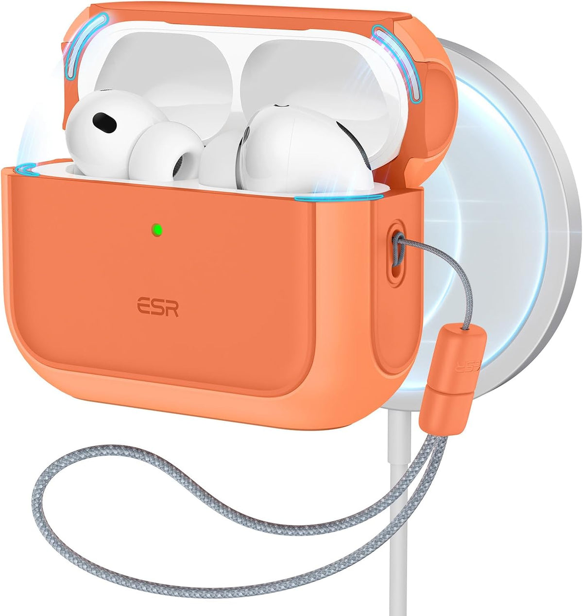 ESR for AirPods Pro 3 Case, Compatible with MagSafe, Orange