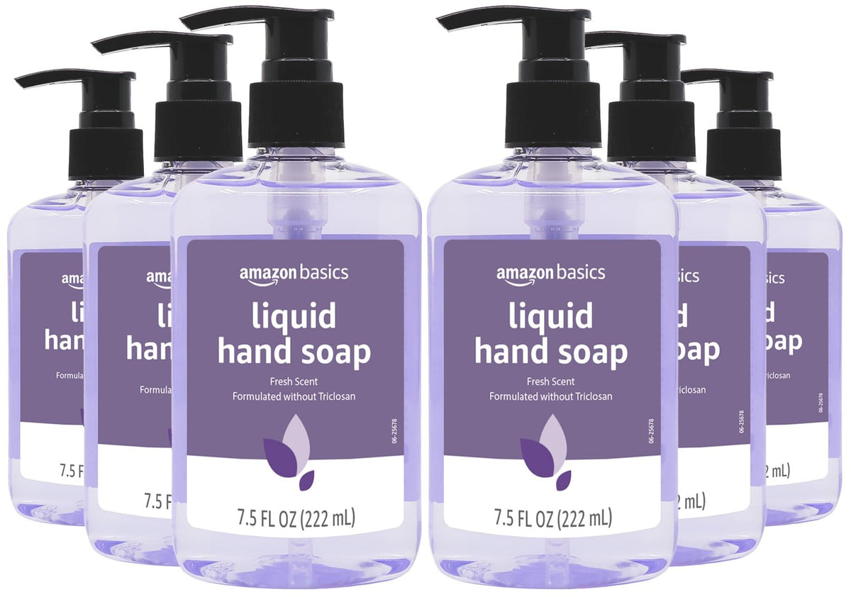 Amazon Basics Gentle & Mild Clear Liquid Hand Soap Refill, Triclosan-Free, Dermatologist-Tested, pH Balanced, Cruelty-Free, 50 Fluid Ounces, 1-Pack (Previously Solimo)