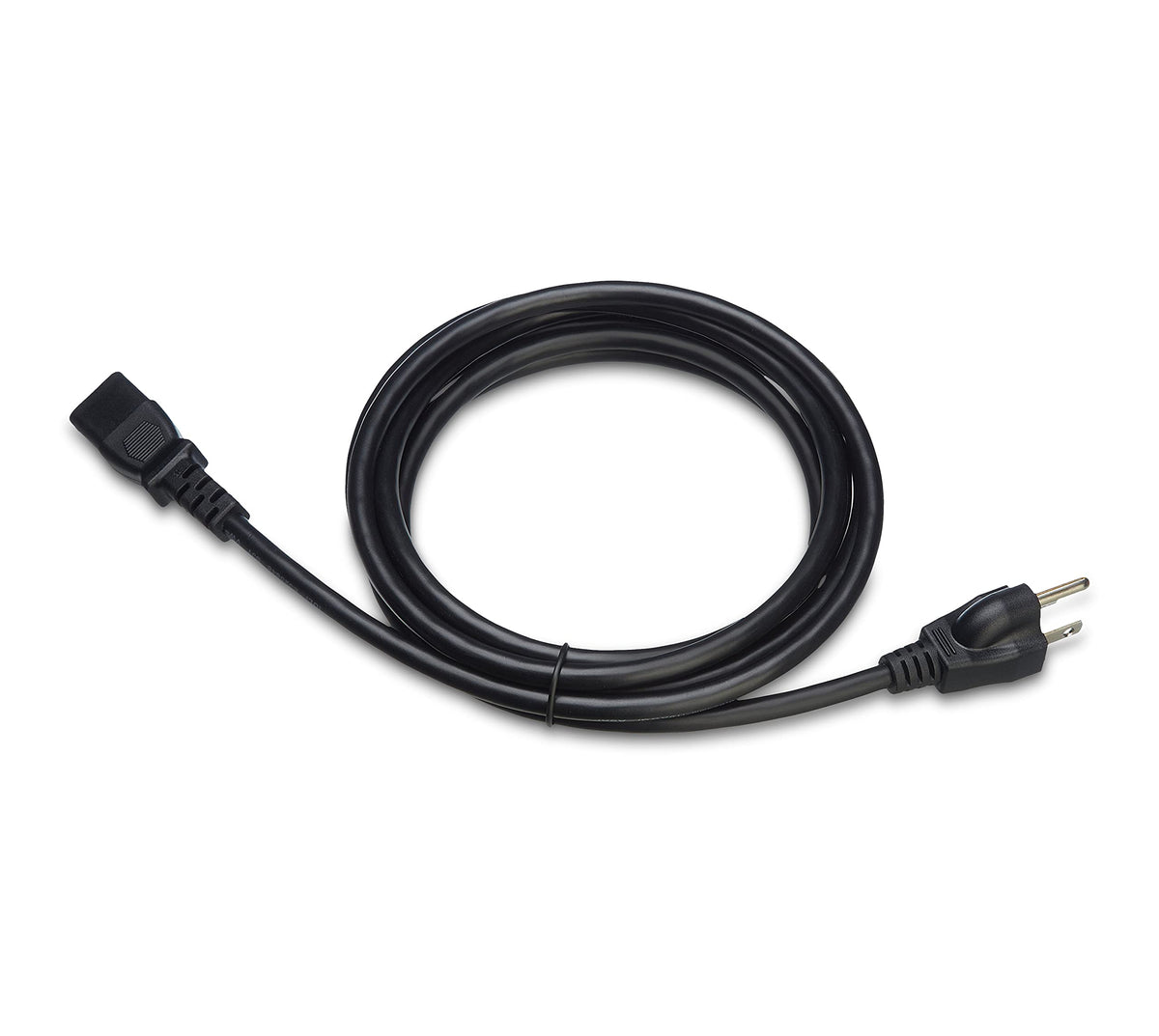 Amazon Basics Replacement Power Cord for Computer, Monitor, TV, Printer, PC, 3 Prong, 18 AWG, 125 Volts, 10 Feet, Black