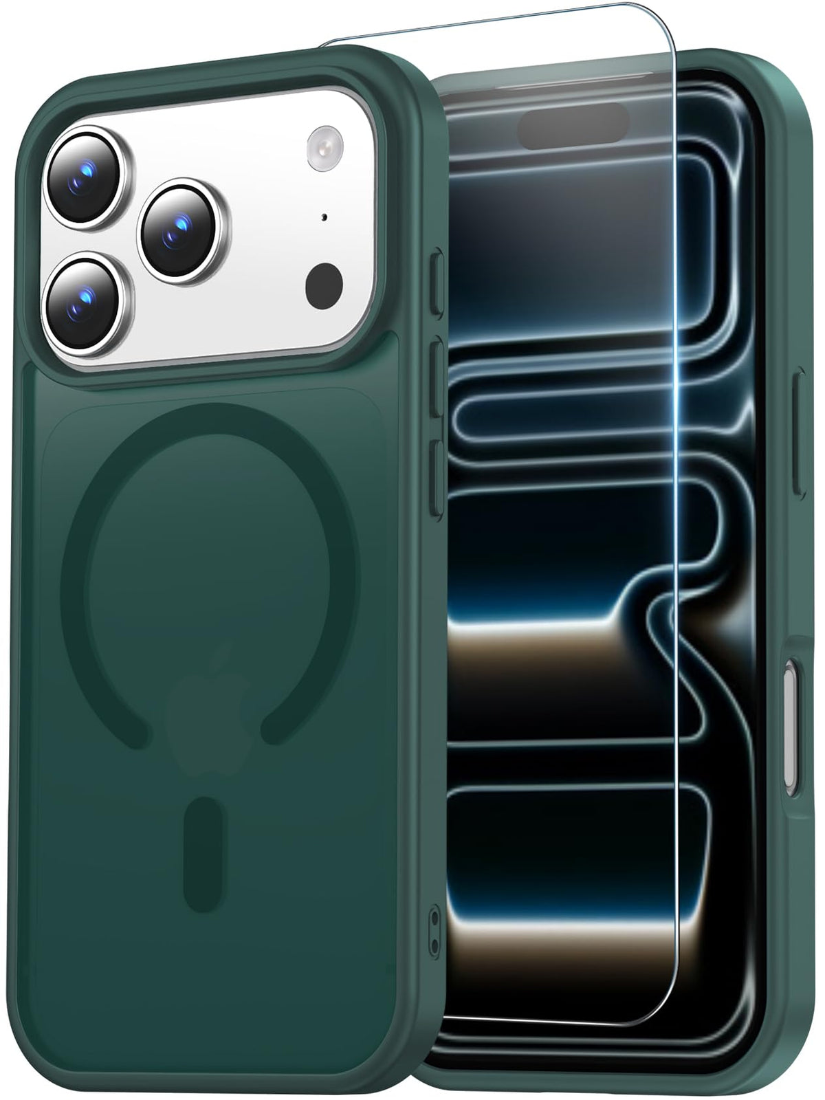 Temdan for iPhone AIR Case with Screen Protector Beige