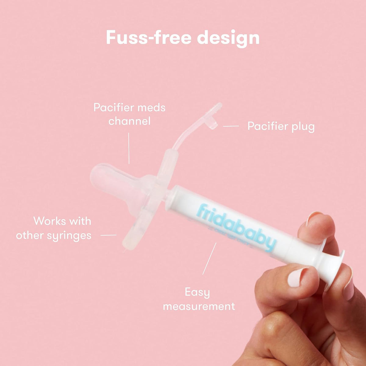 Frida Medicine Pacifier Syringe, Accu-Dose Paci, Medi Frida, Fuss Free