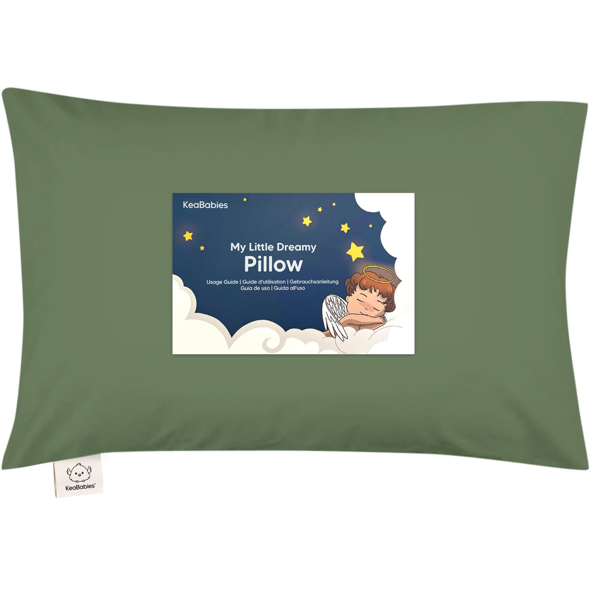 Toddler Pillow with Pillowcase 13x18 My Little Dreamy Pillow(Jolly Rainbow)