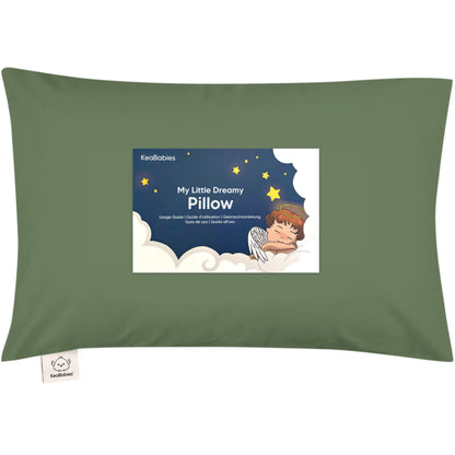 Toddler Pillow with Pillowcase 13x18 My Little Dreamy Pillow(Jolly Rainbow)