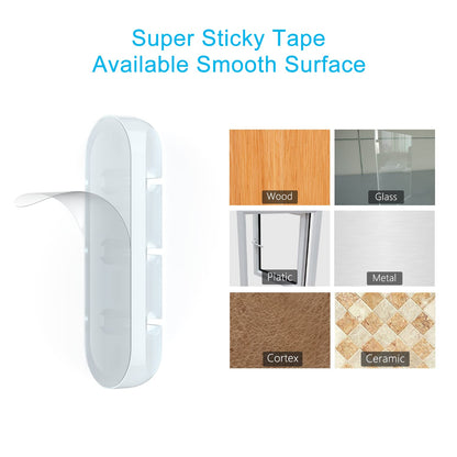 Cord Organizer for Desk, White Cable Organizer Cable Clips 2 Pack