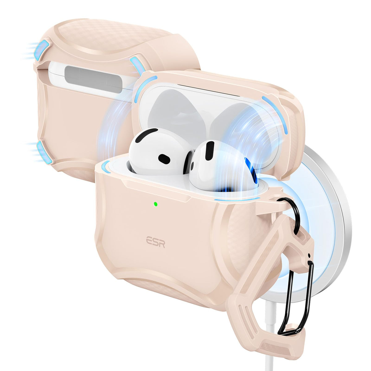 ESR for AirPods Pro 2 Case, Compatible with MagSafe, Cyber Series, Black