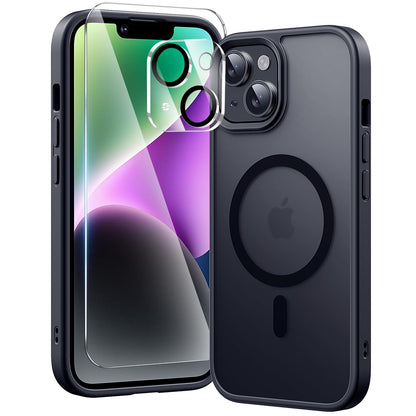 toushion 3 in 1 for iPhone 15 Plus Case Transparent