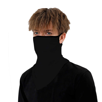 YAYOUREL Neck Gaiter Face Mask Bandanas for Men Women UV Face Scarf Cover Ear Loop Hole Facemask for Fishing Running Cycling