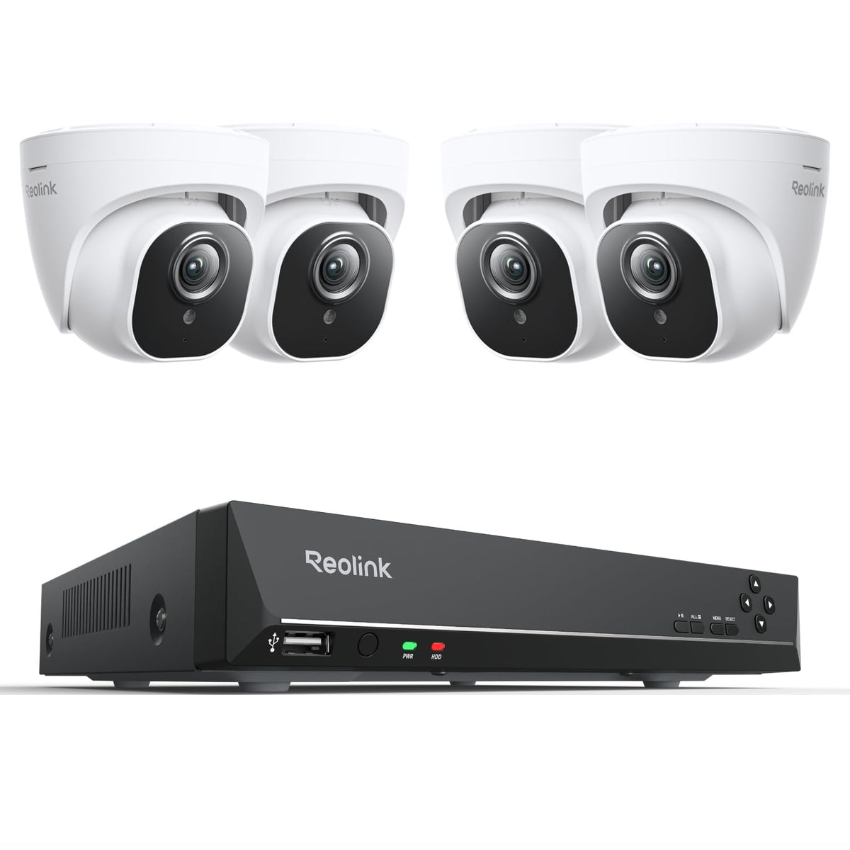 REOLINK 5MP 8CH Home Security Camera System with 2TB HDD RLK8-520D4-5MP