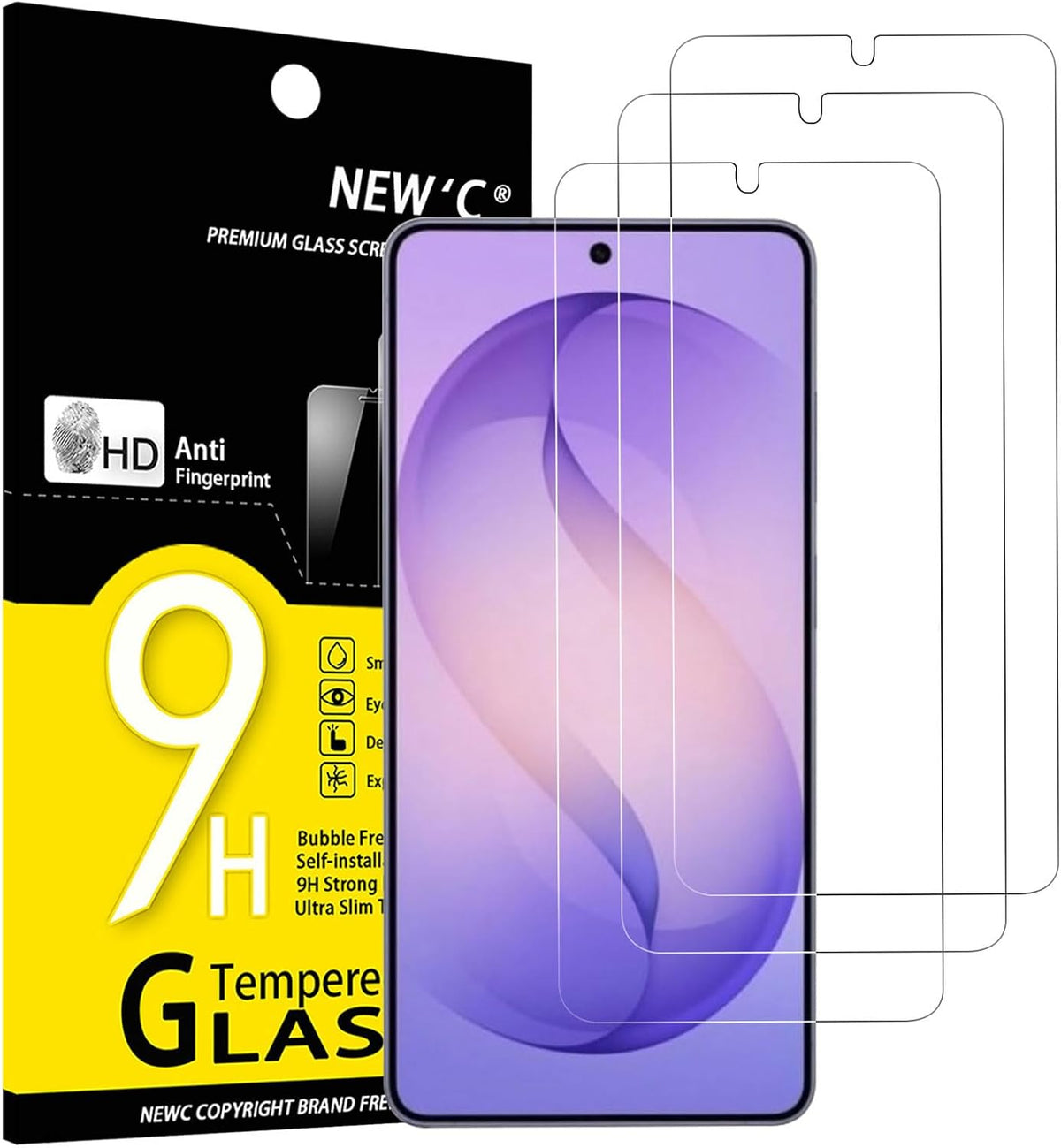 NEW'C for Samsung Galaxy S23 6.1" (SM-S911),Screen Protector Tempered Glass