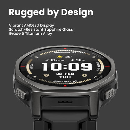 Amazfit T-Rex 3 Pro Smart Watch, 1.5" AMOLED Sapphire Glass, iOS/Android