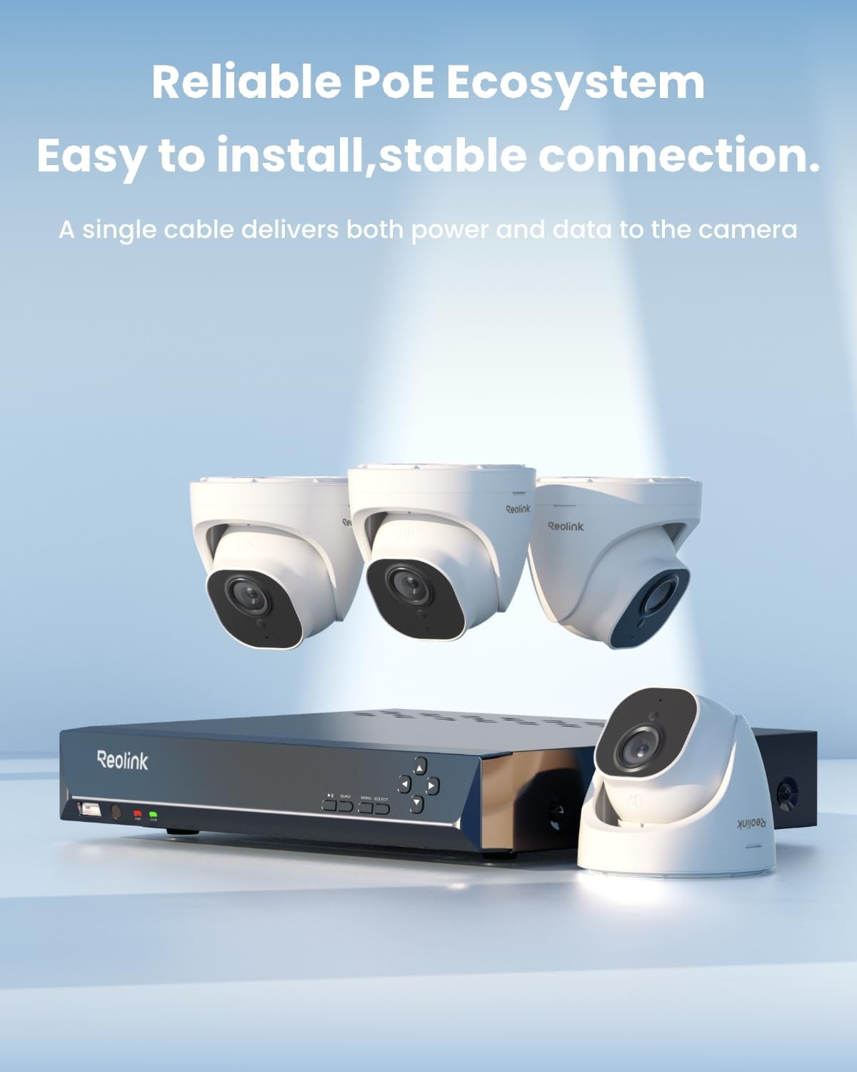 REOLINK 8CH 4K/8MP Home Security Camera System with 2TB HDD RLK8-800D4