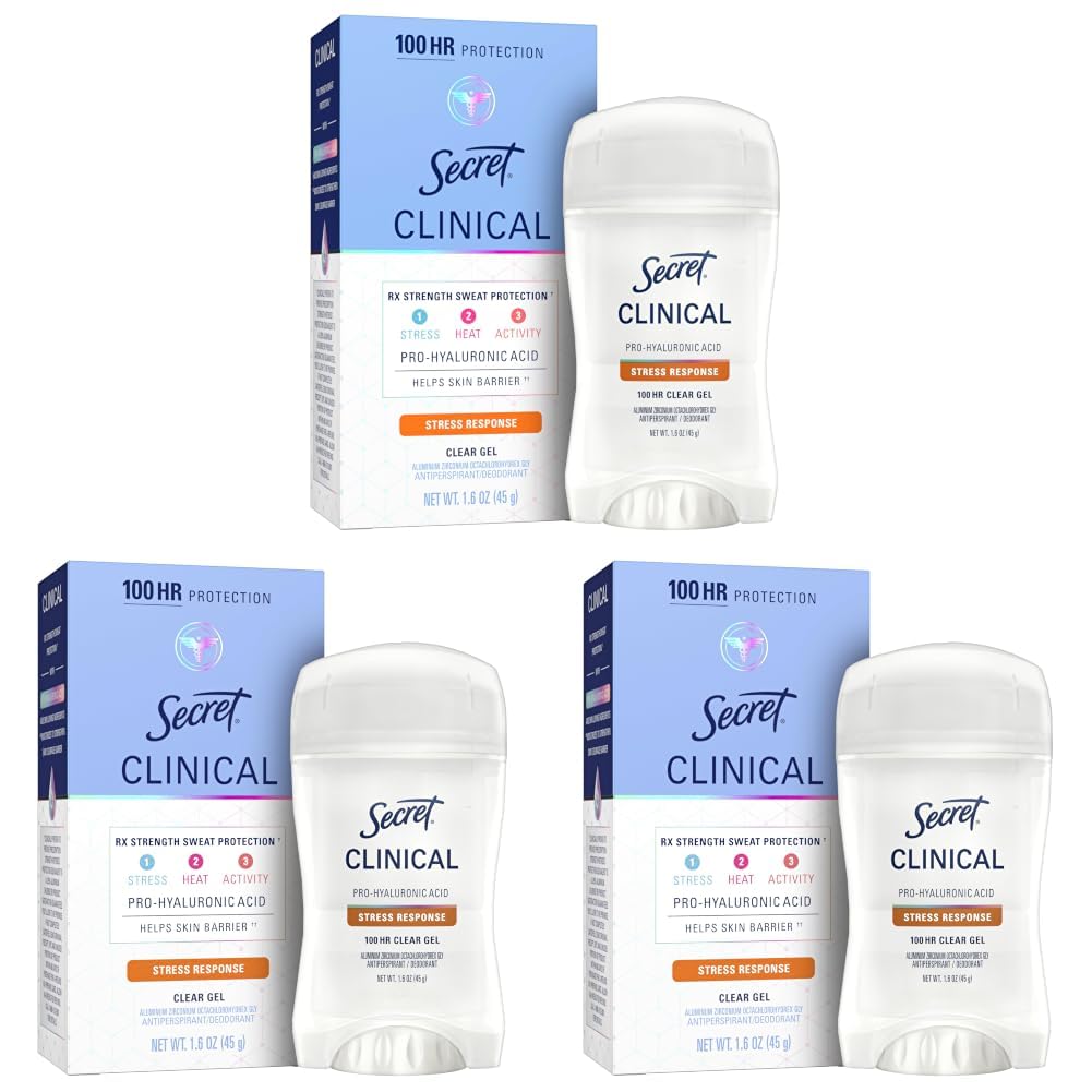 Secret Clinical Antiperspirant Deodorant, Completely Clean 2.6 oz Pack of 2