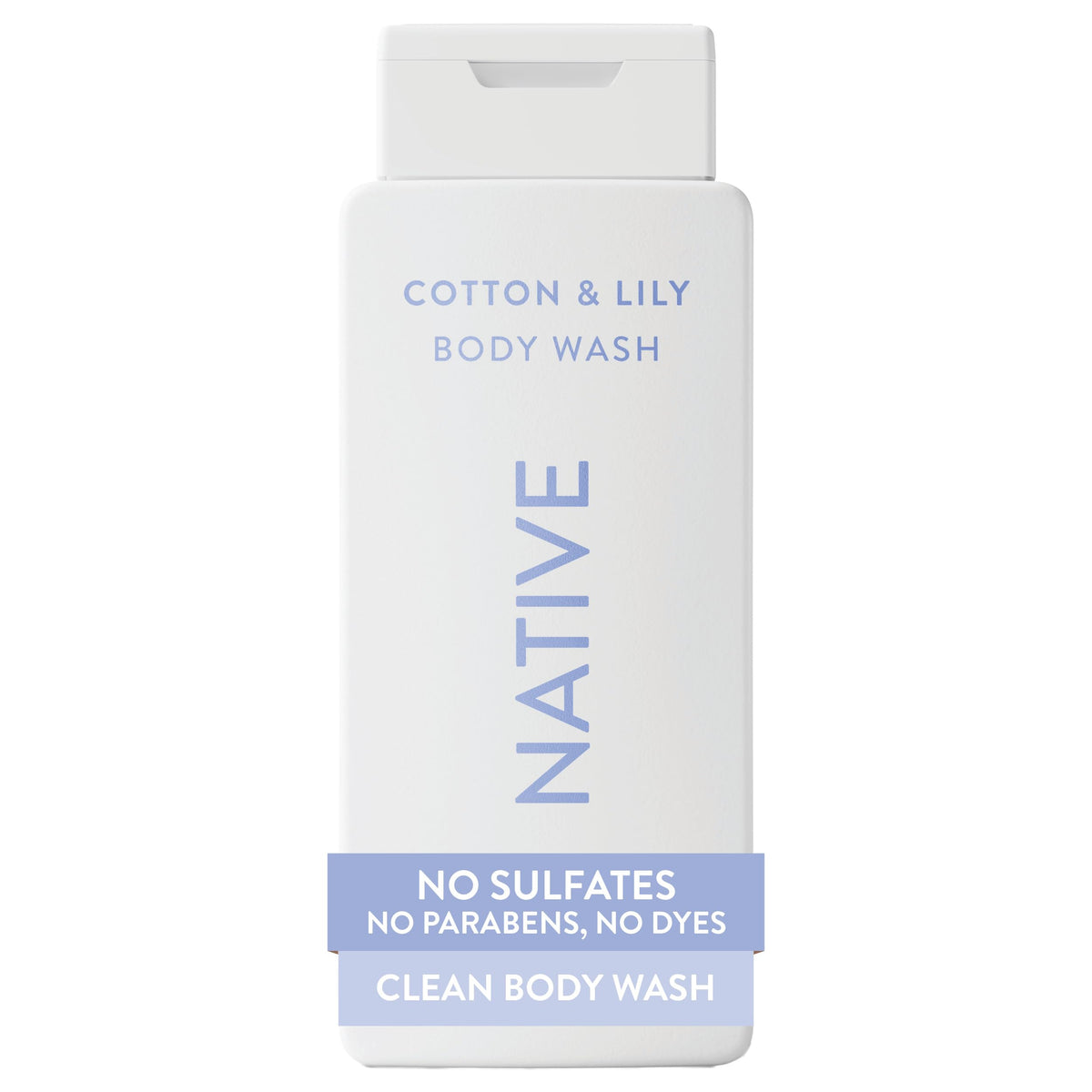 Native Clean Body Wash for Women & Men, Powder & Cotton Scent, 18 fl oz