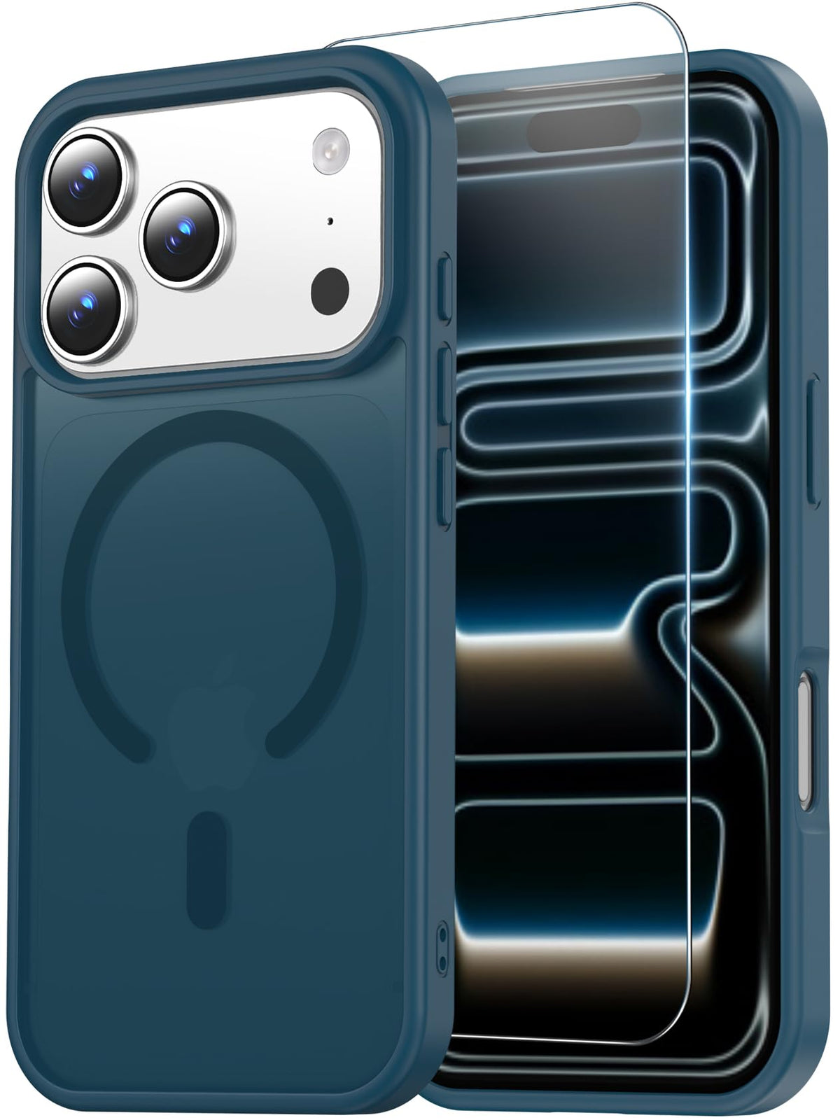 Temdan for iPhone AIR Case with Screen Protector Beige