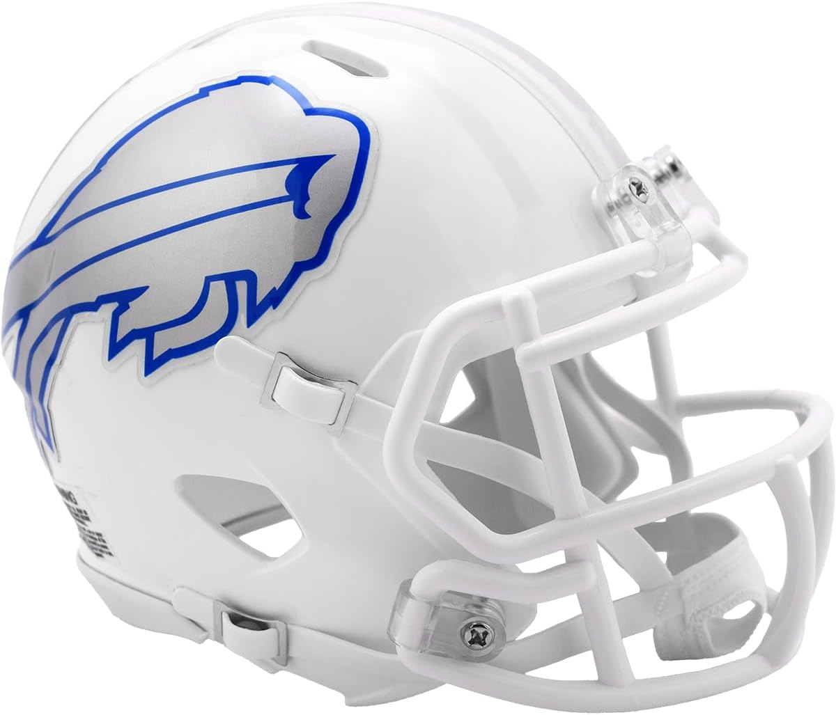 Buffalo Bills White 2025 Rivalries Revolution Speed Mini Football Helmet - New in Riddell Box