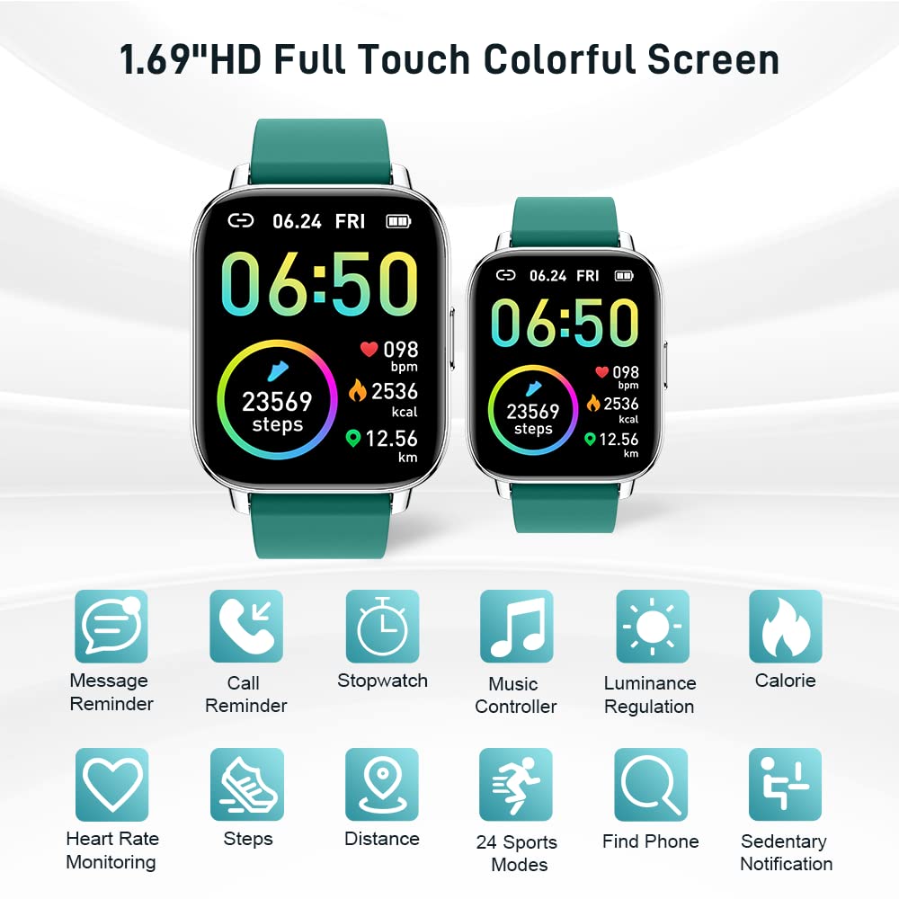 Motast Smart Watch, Fitness Tracker 1.69'' HD for Men Women,
