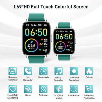 Motast Smart Watch, Fitness Tracker 1.69'' HD for Men Women,