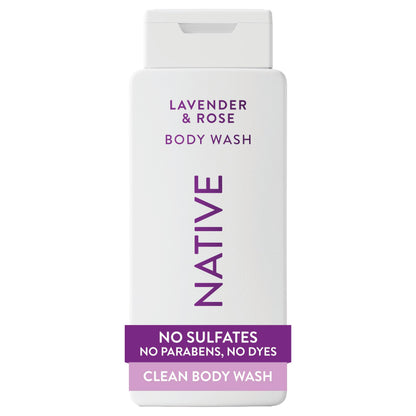 Native Clean Body Wash for Women & Men, Powder & Cotton Scent, 18 fl oz