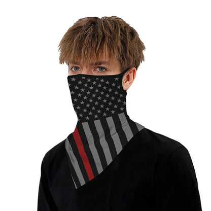 YAYOUREL Neck Gaiter Face Mask Bandanas for Men Women UV Face Scarf Cover Ear Loop Hole Facemask for Fishing Running Cycling