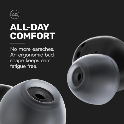 Raycon Everyday Earbuds Plus - Bluetooth True Wireless in-Ear Buds with 32 Hours Playtime, Multipoint Technology, Extreme Comfort, and Active Noise Cancellation (Blue)