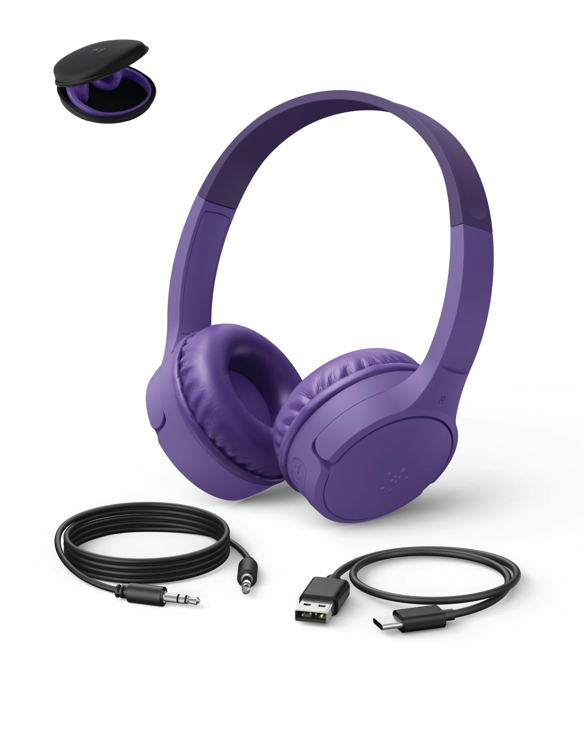 Belkin SoundForm Mini Kids Headphones, Wireless&Wired, 30H Playime, School