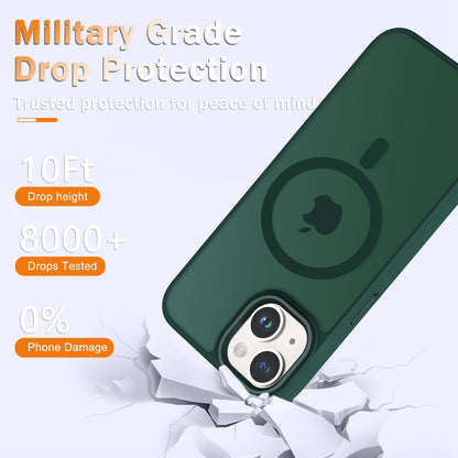 for iPhone 14 Plus Case, Matte Magnetic Phone Case, Lavender Purple