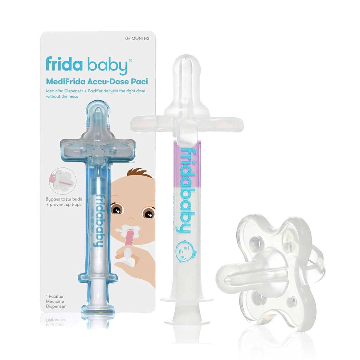 Frida Medicine Pacifier Syringe, Accu-Dose Paci, Medi Frida, Fuss Free