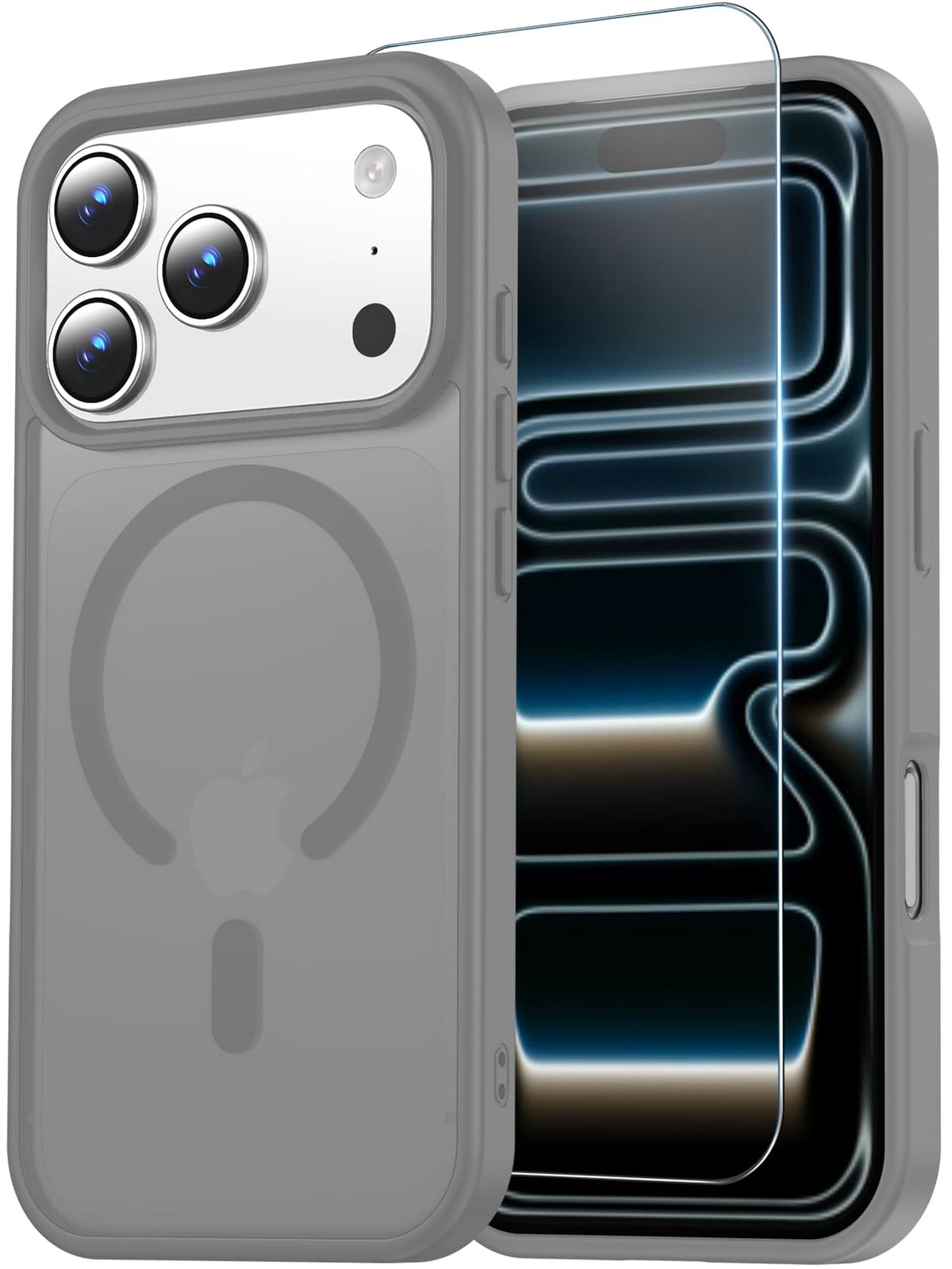 Temdan for iPhone AIR Case with Screen Protector Beige